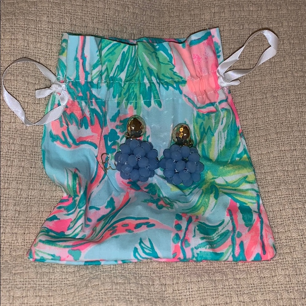 Lilly Pulitzer clip-on earrings